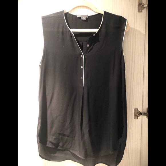 Vince Silk top/blouse black - Picture 1 of 5
